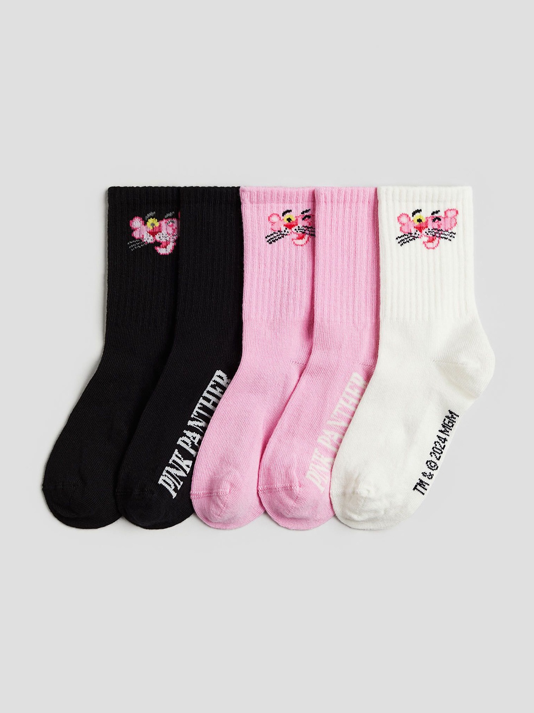 

H&M 5-Pack Socks, Pink