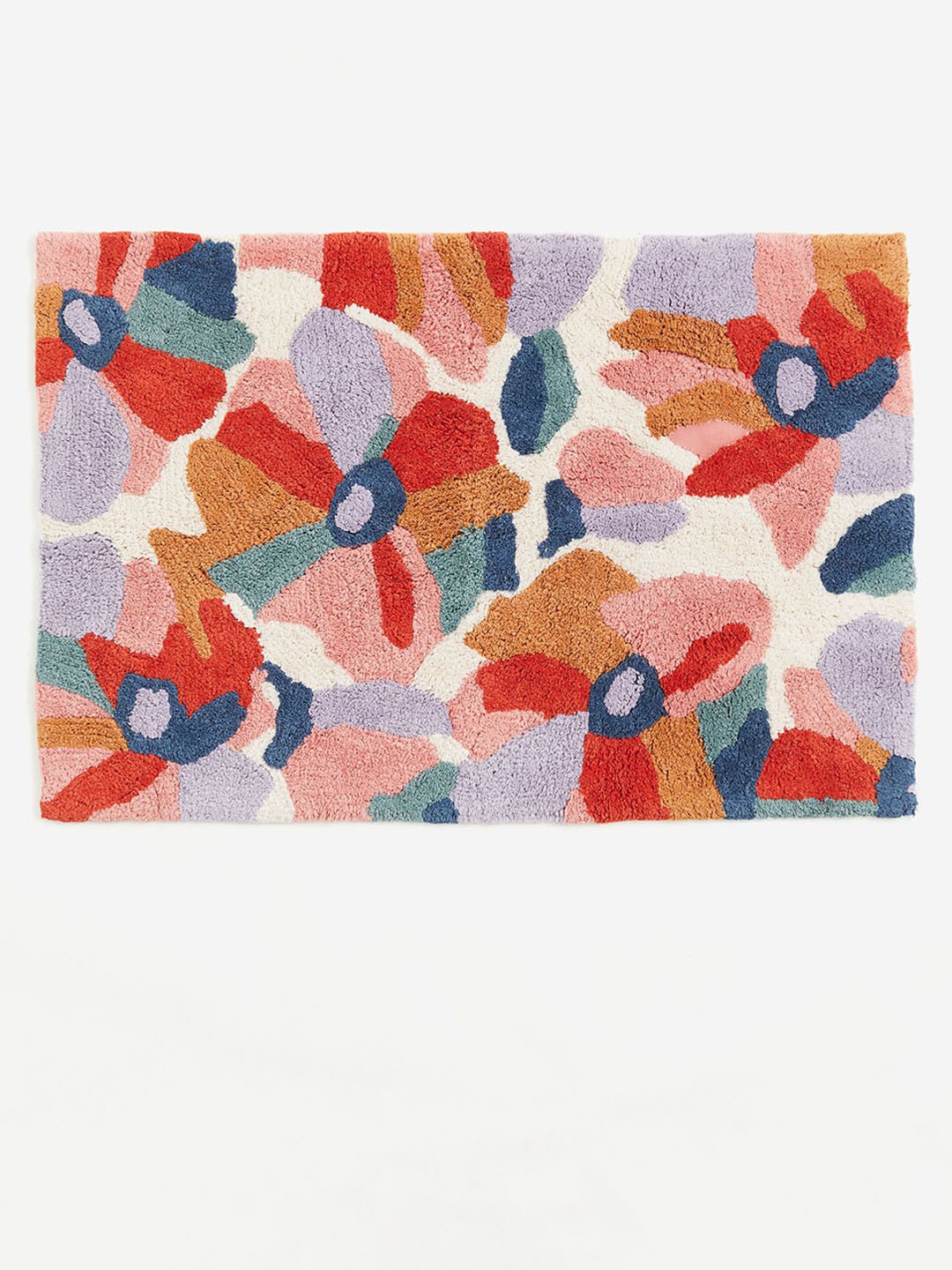 

H&M Patterned Cotton Bath Mat, Pink