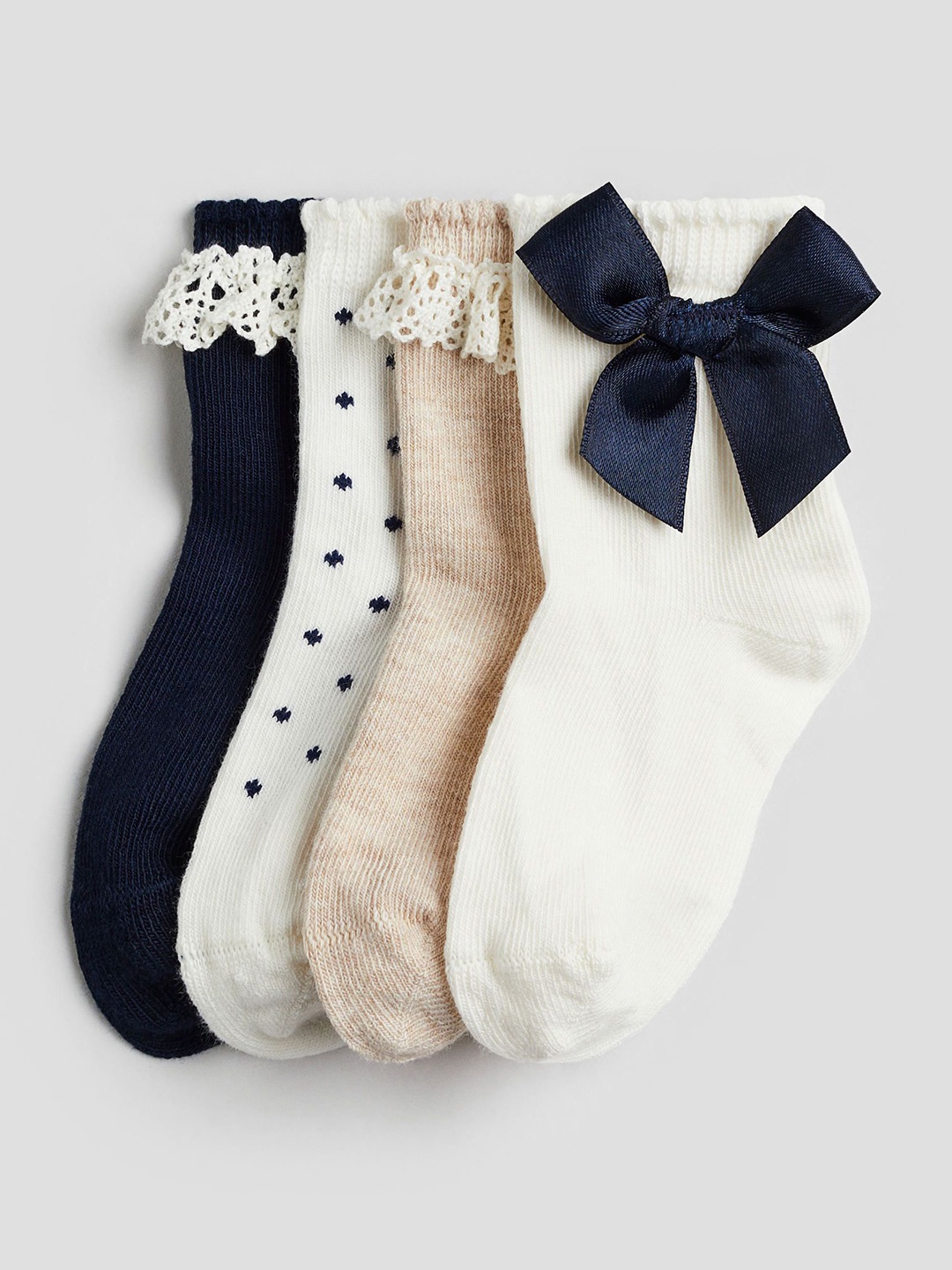 

H&M 4-Pack Socks, Blue