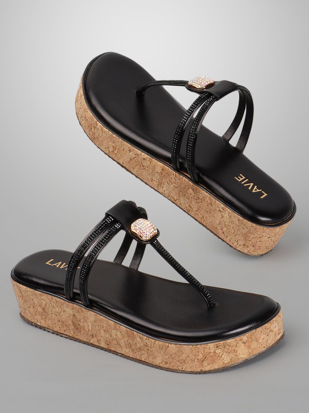 

Anouk Ethnic Flatform with, Black