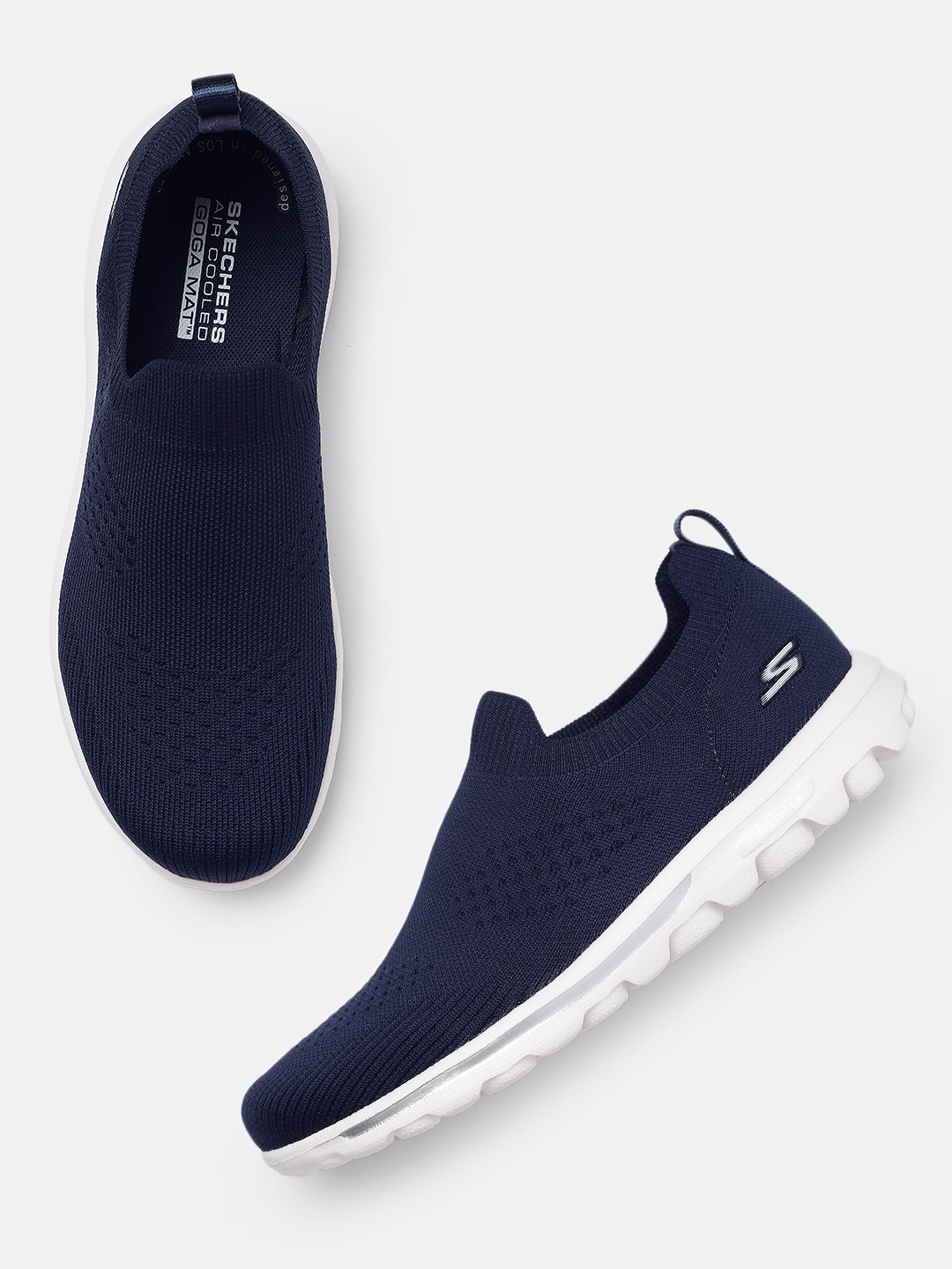 

Skechers Women GO WALK TRAVEL - CONZUMEL Mesh Walking Shoes, Navy blue