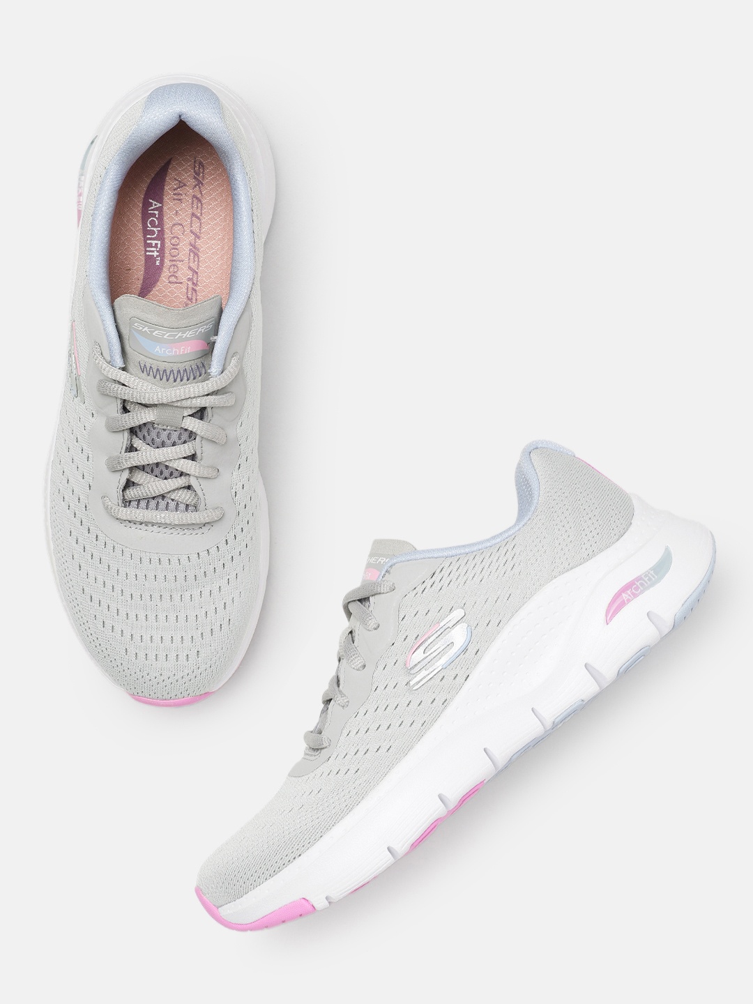 

Skechers Women Arch Fit Infinity Sneakers, Grey