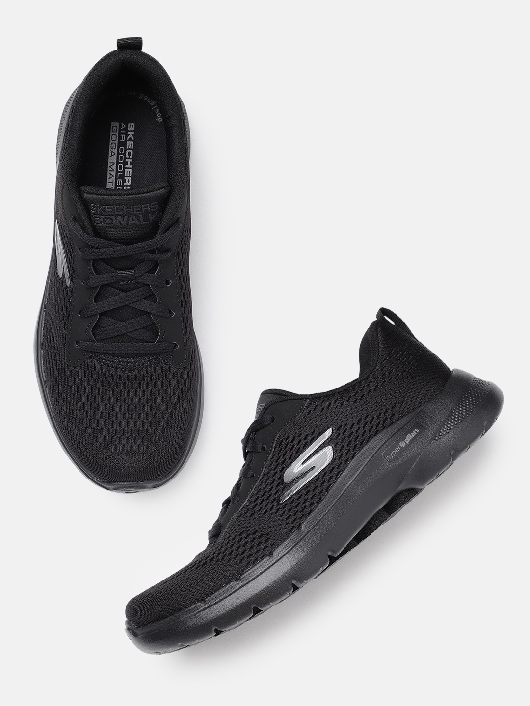 

Skechers Men GO WALK 6 AVALO Walking Shoes, Black