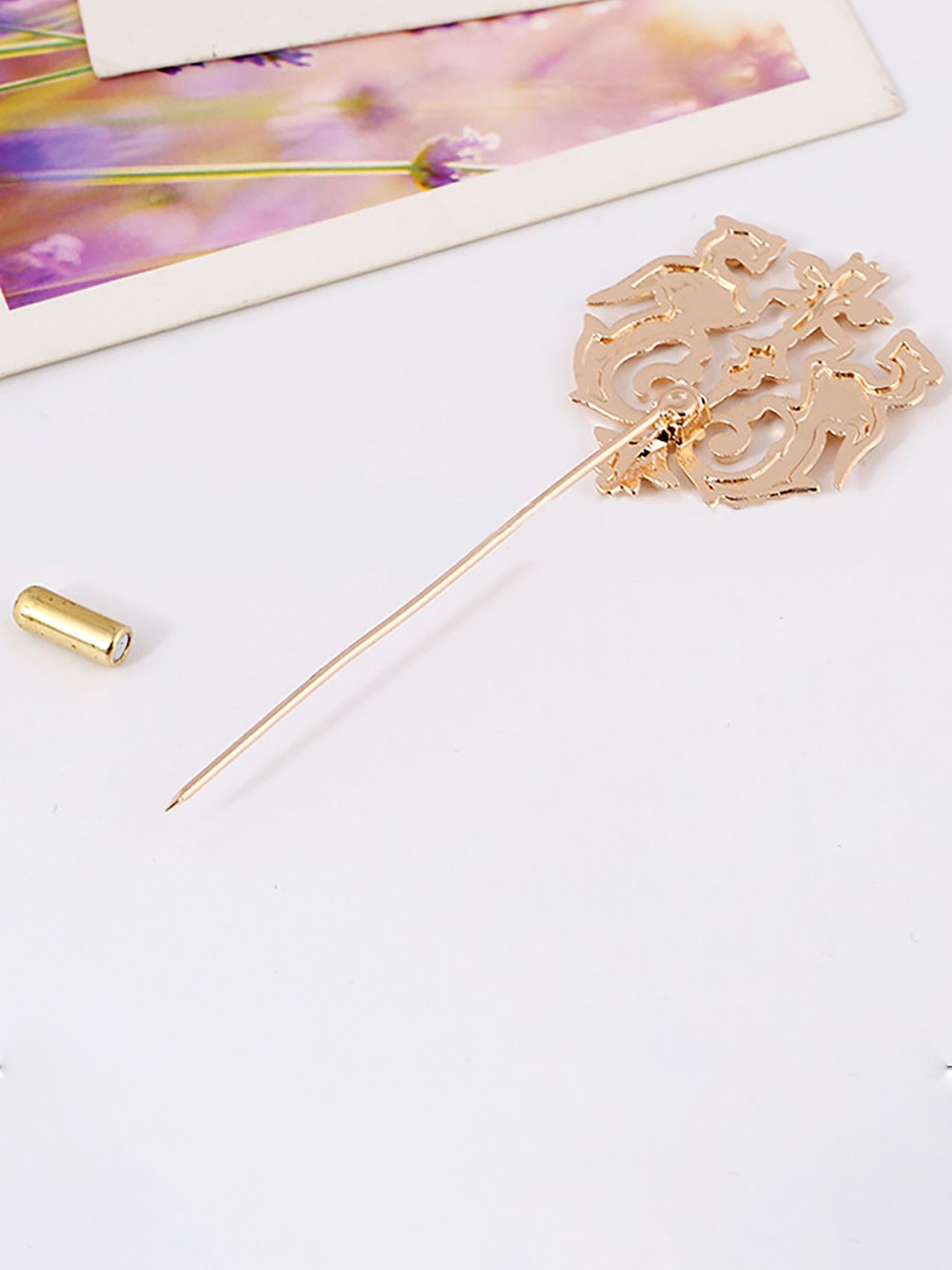 

SYGA Men Minimal Lapel Pin, Gold