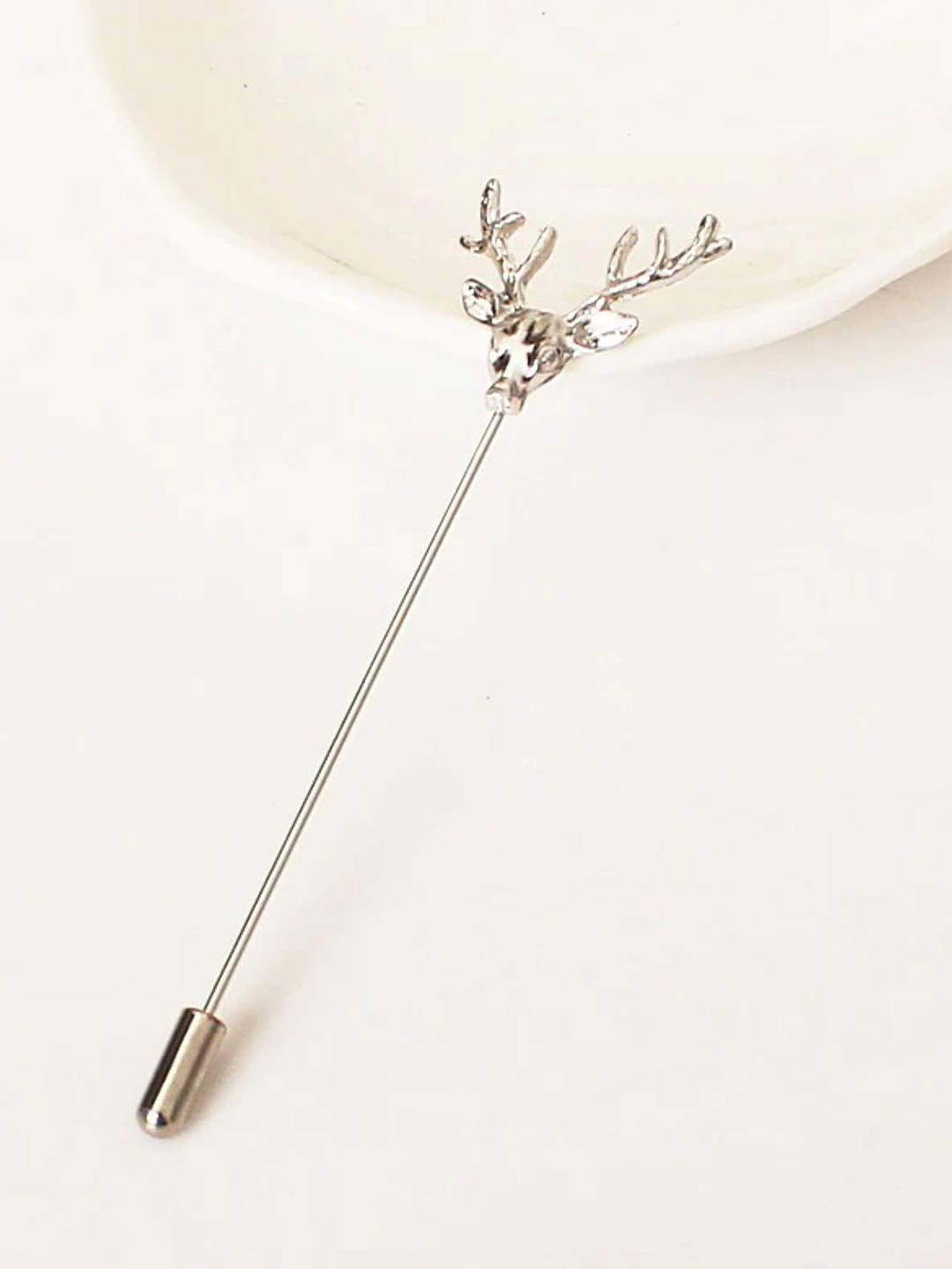 

SYGA Men Minimal Lapel Pin, Silver