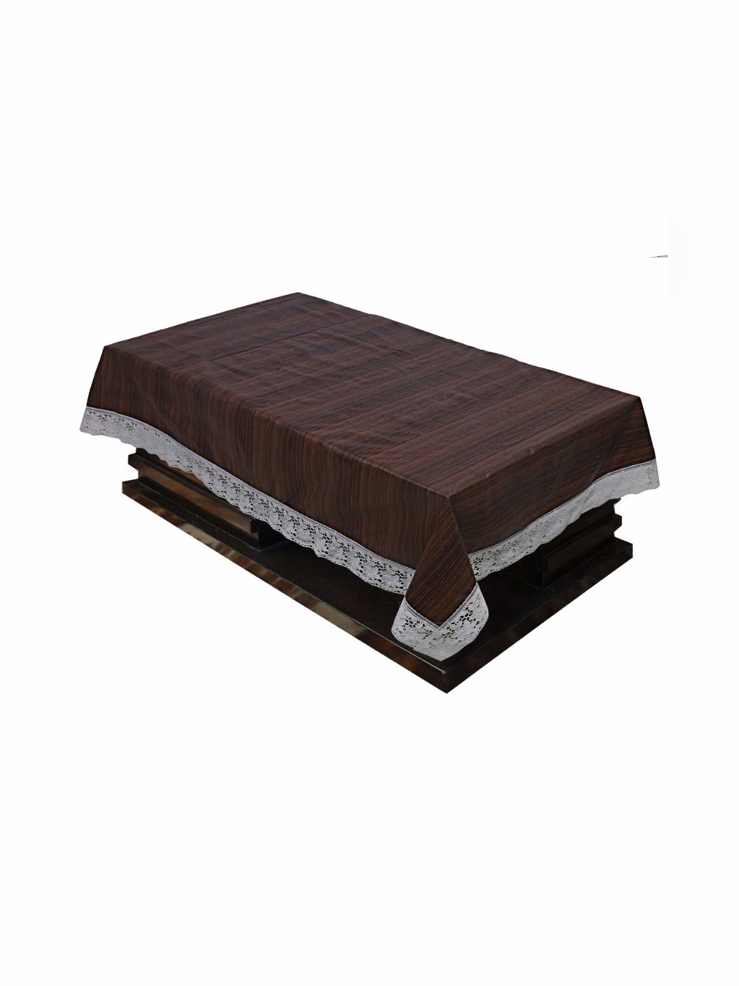 

Kuber Industries Brown Plastic 4-Seater Table Cover