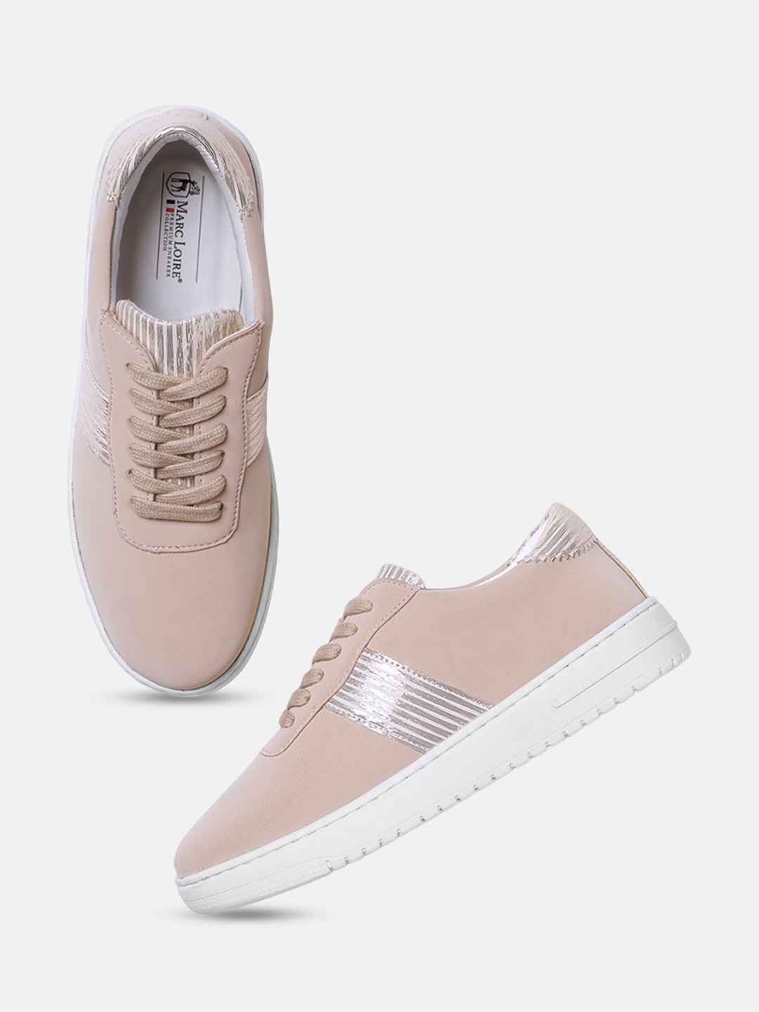 

Marc Loire Women Round Toe Comfort Insole Sneakers, Gold