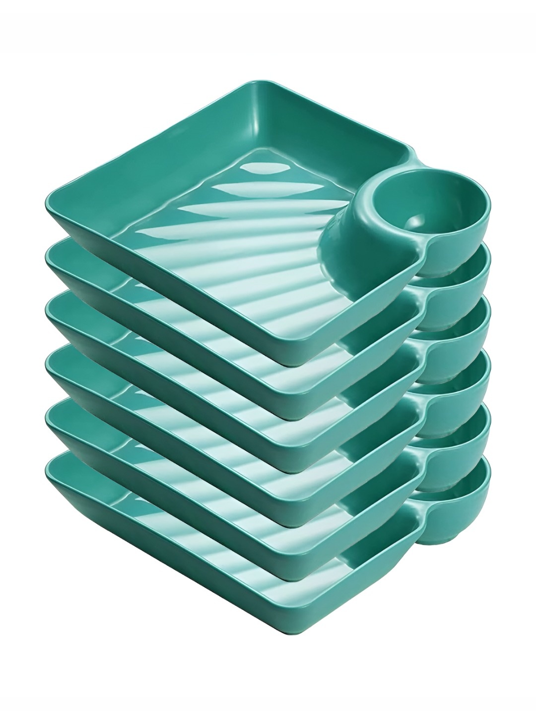 

P-Plus International Green 6 Pieces Plates