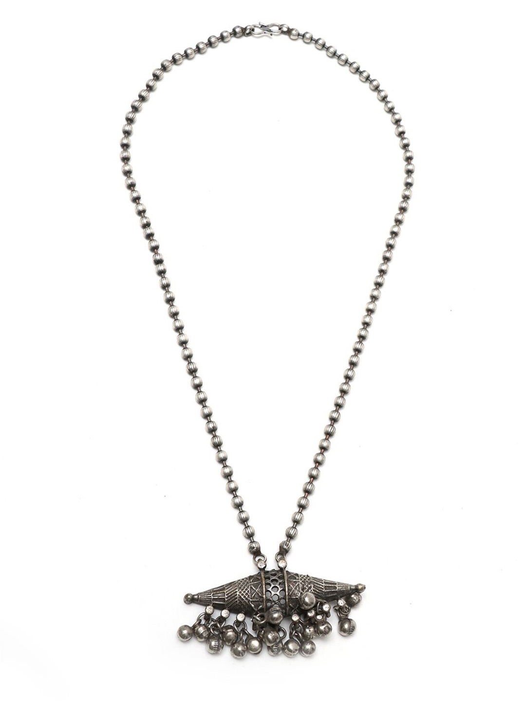 

Ozanoo Silver-Plated Brass Antique Necklace