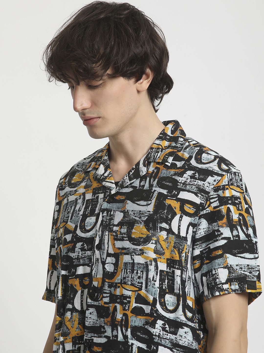 

THE BEAR HOUSE Men Opaque Printed Casual Shirt, Multi
