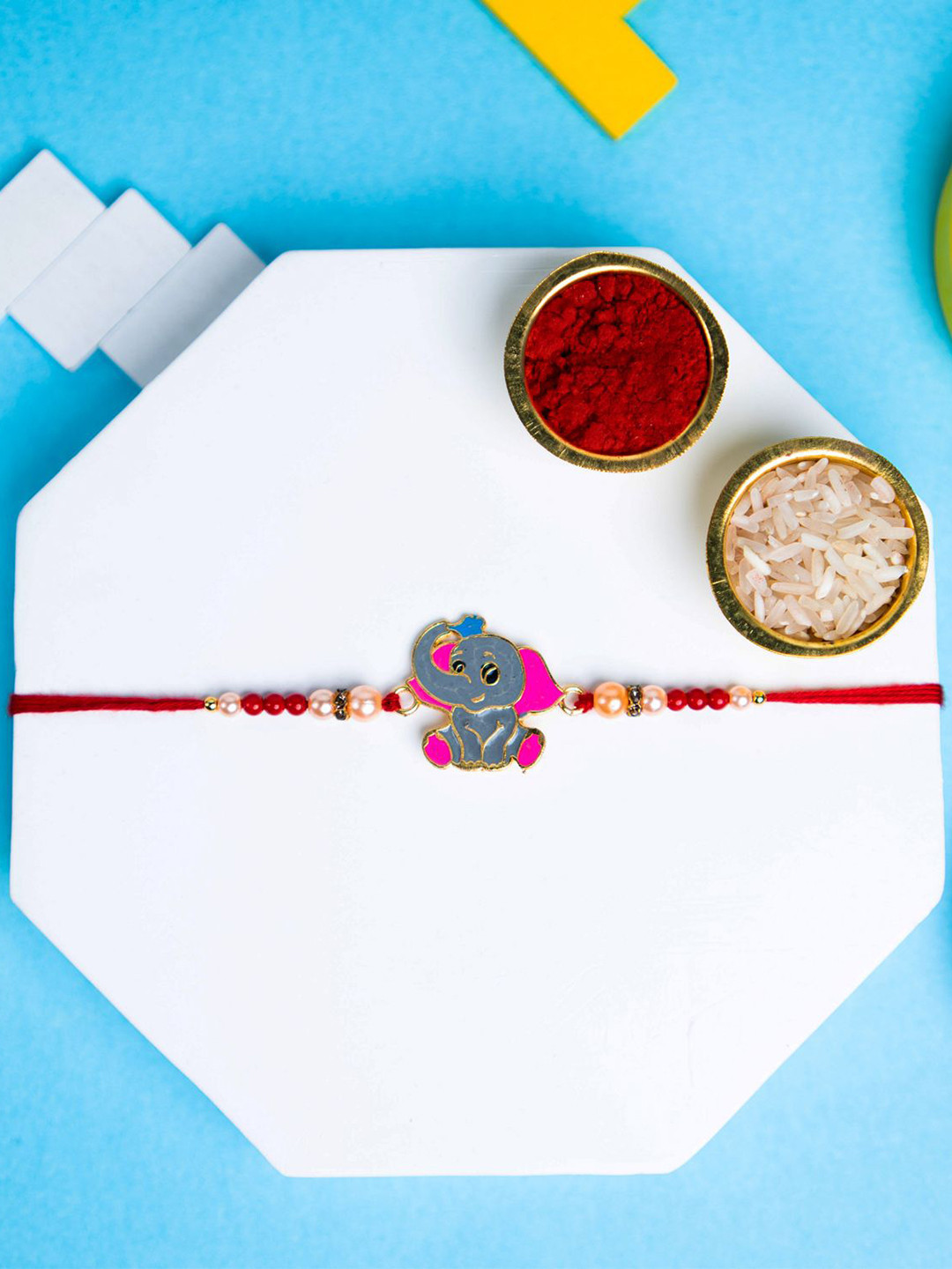 

Phirki Studio Thread Rakhi, Pink
