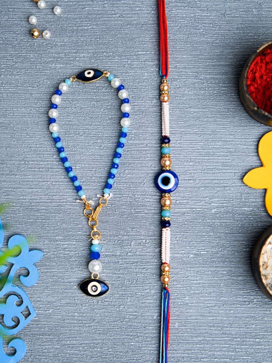 

Phirki Studio Thread Rakhi, Blue