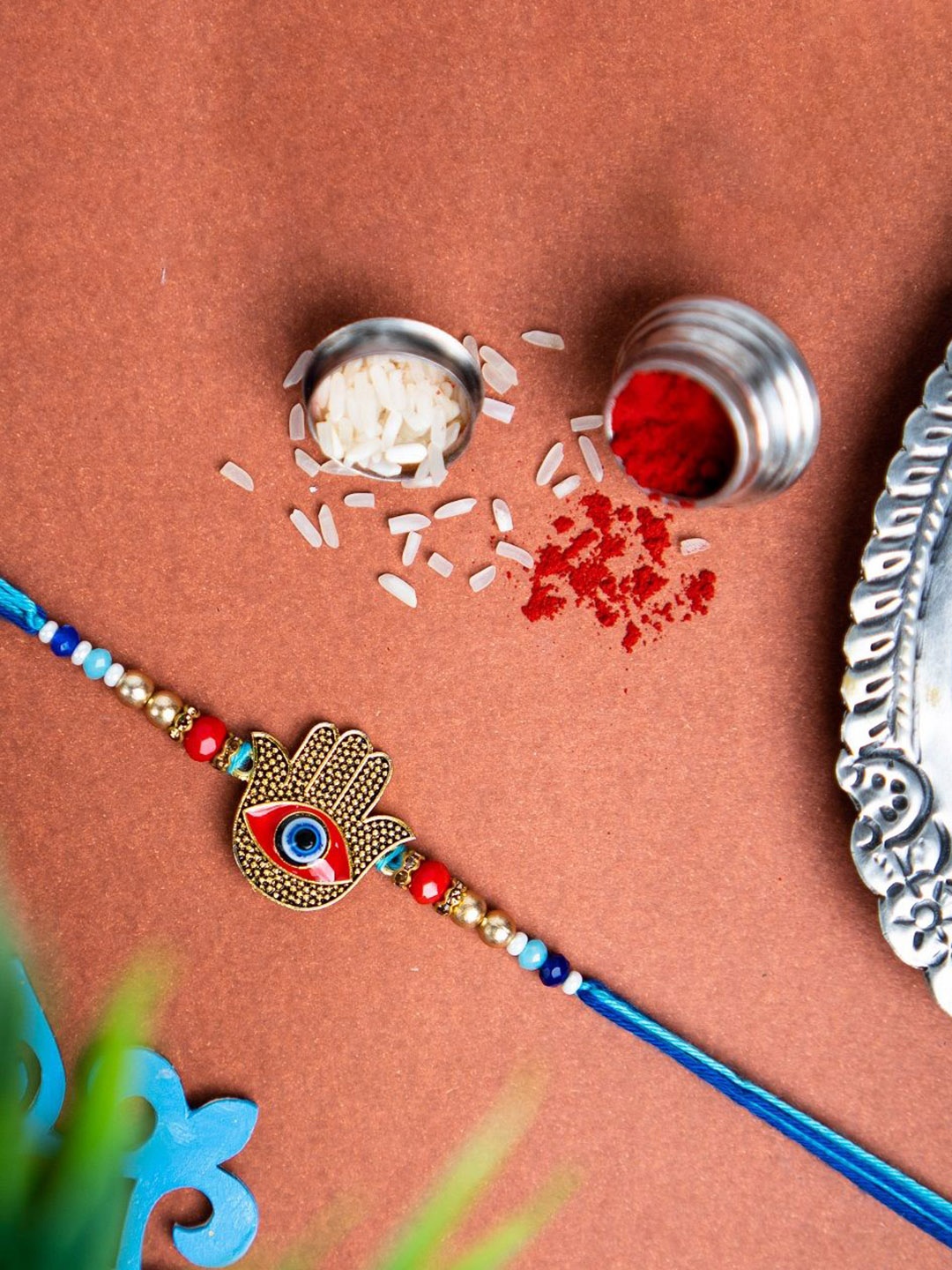 

Phirki Studio Thread Rakhi, Blue