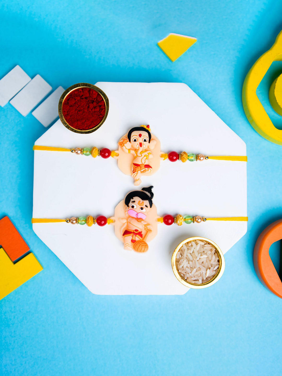

Phirki Studio Thread Rakhi, Yellow