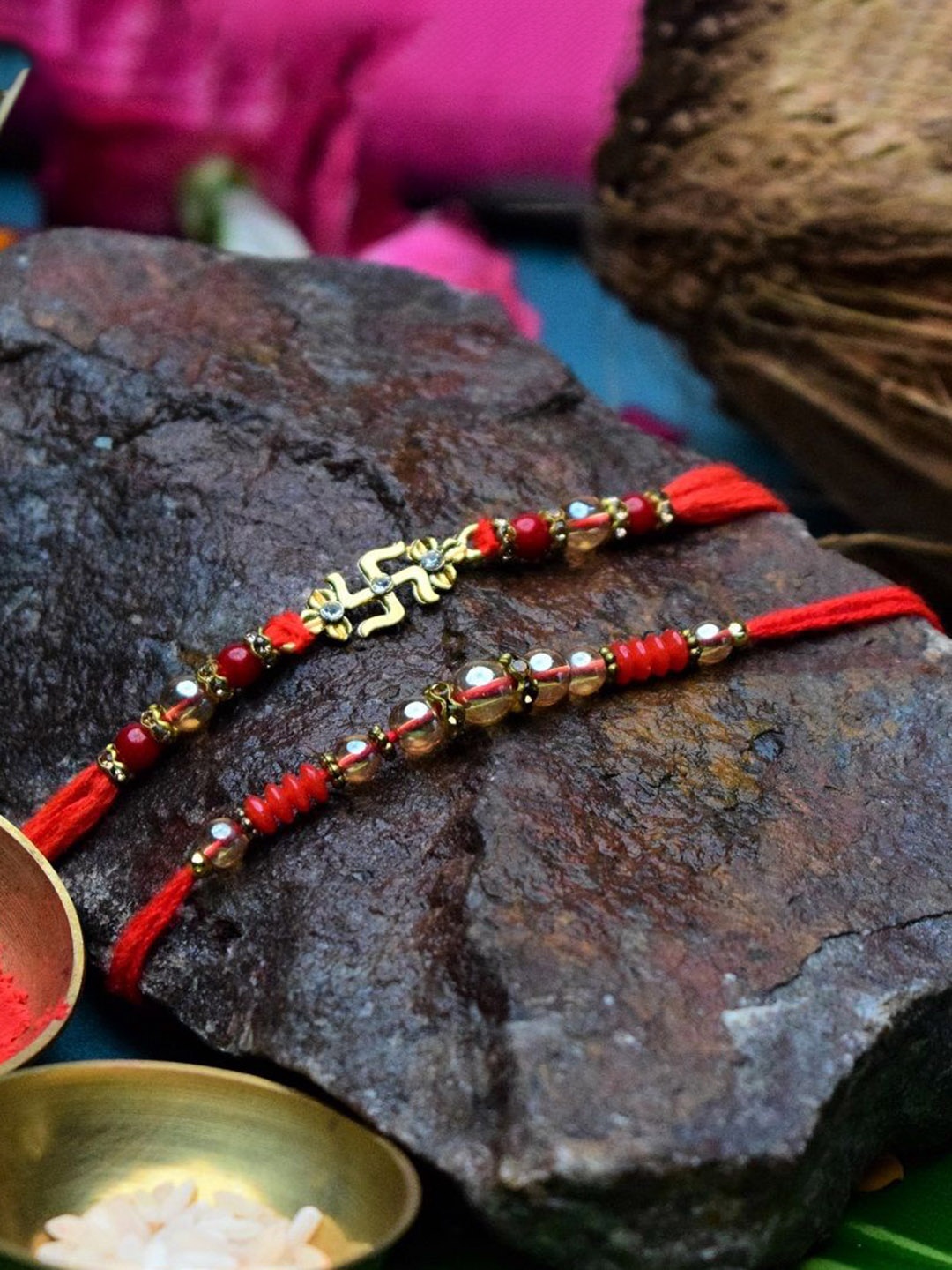 

Phirki Studio Thread Rakhi, Red