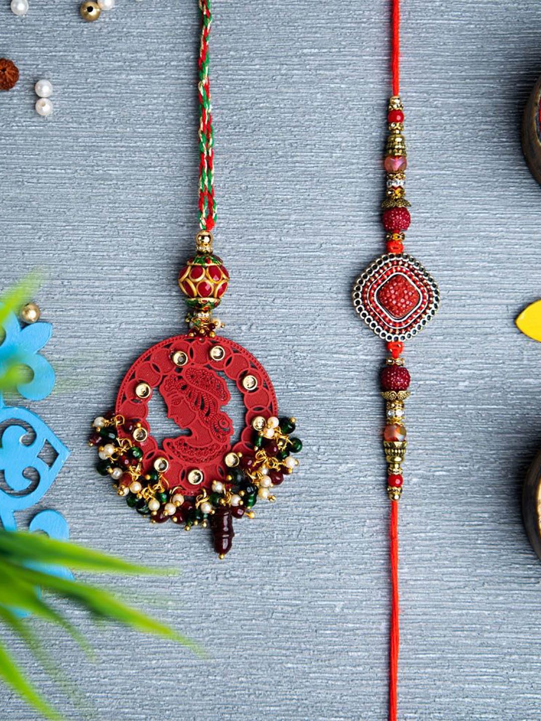 

Phirki Studio Wraparound Rakhi, Red