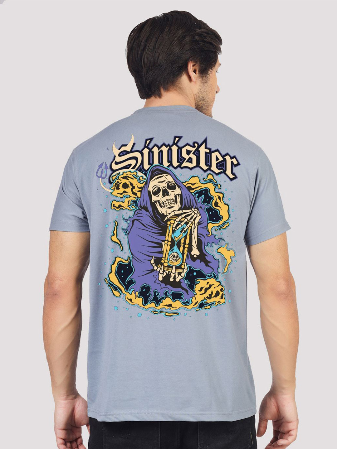 

Greylongg Men Camouflage Printed T-shirt, Grey