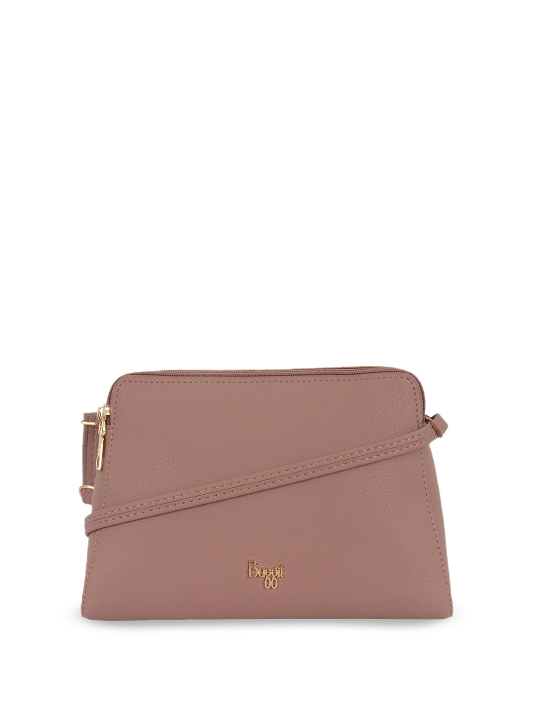 

Baggit Women PU Structured Sling Bag with Quilted, Pink