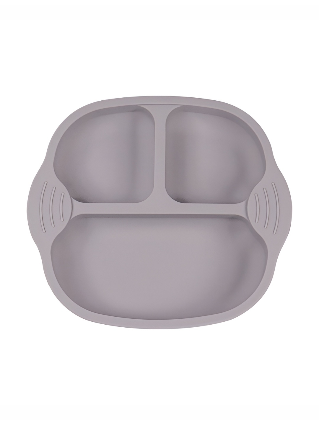 

P-Plus International Infants Grey Self-Feeding Training Divided Plate