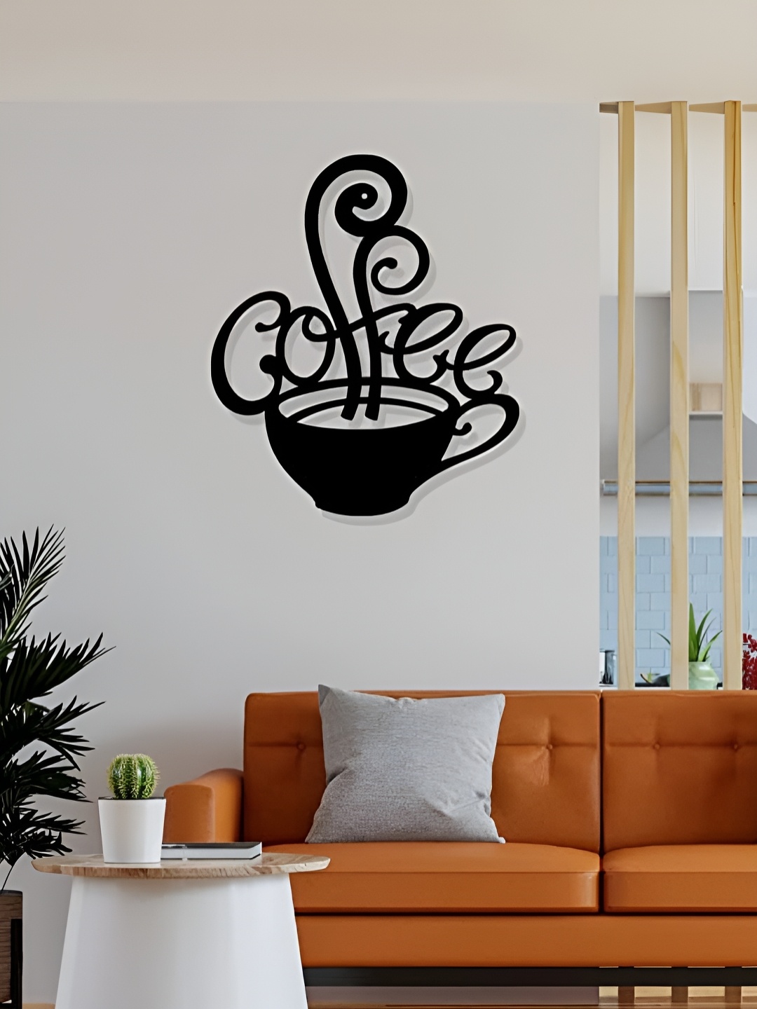 

Artrooms Coffee Metal Wall Art, Black