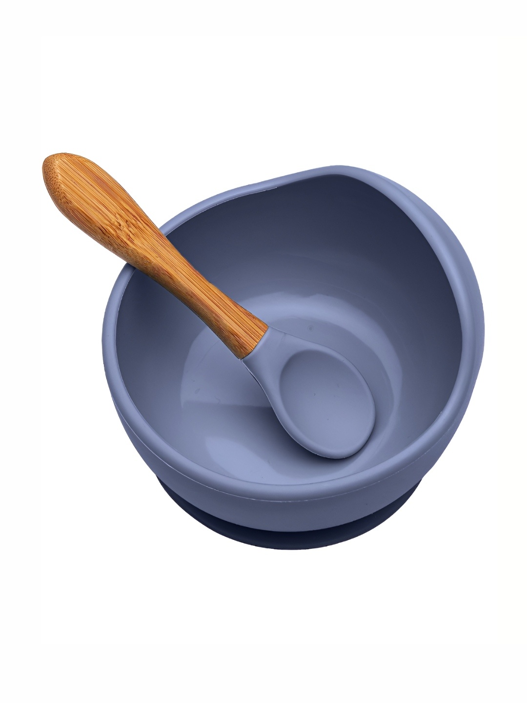 

P-Plus International Blue & Brown Feeding Bowl With Spoon