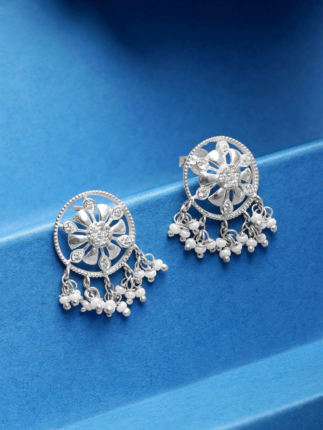 

Unniyarcha 92.5 Silver Contemporary Zircon Studs