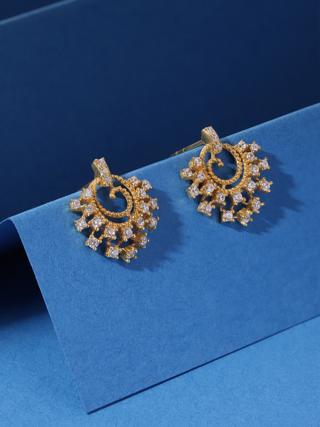 

Unniyarcha Gold-Plated Contemporary 92.5 Silver Studs