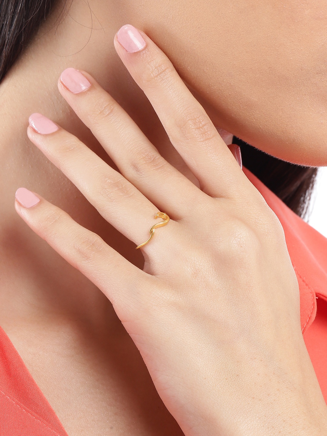 

Unniyarcha Women Gold-Plated Finger Ring