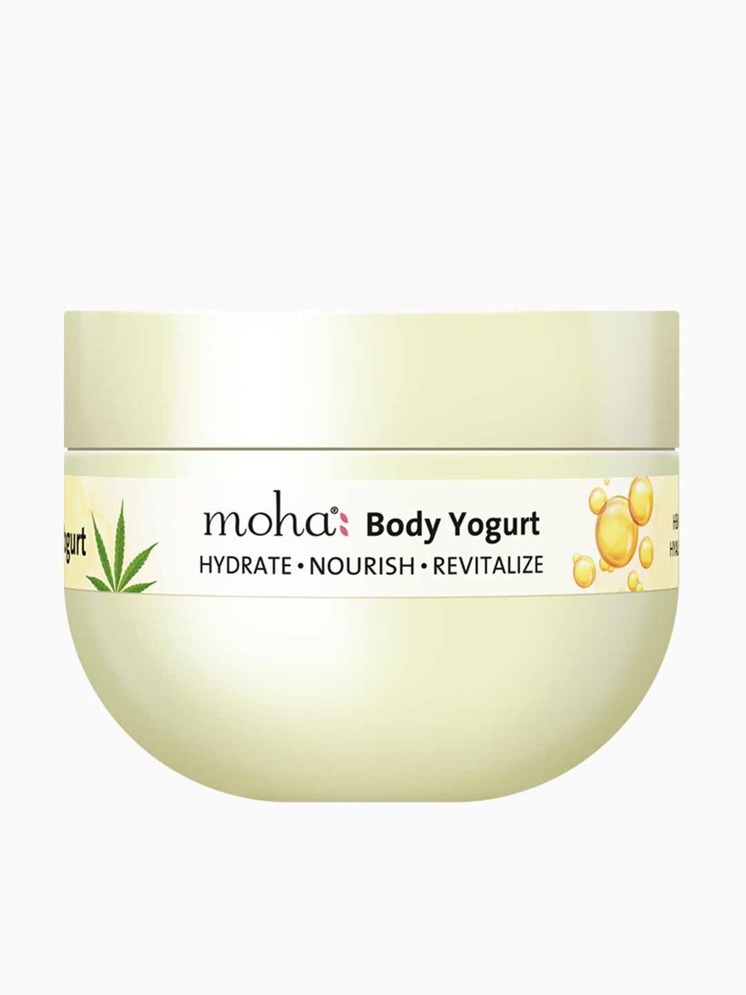 

moha Body Yogurt With Hemp Seed Oil & Moringa - 250g, Cream