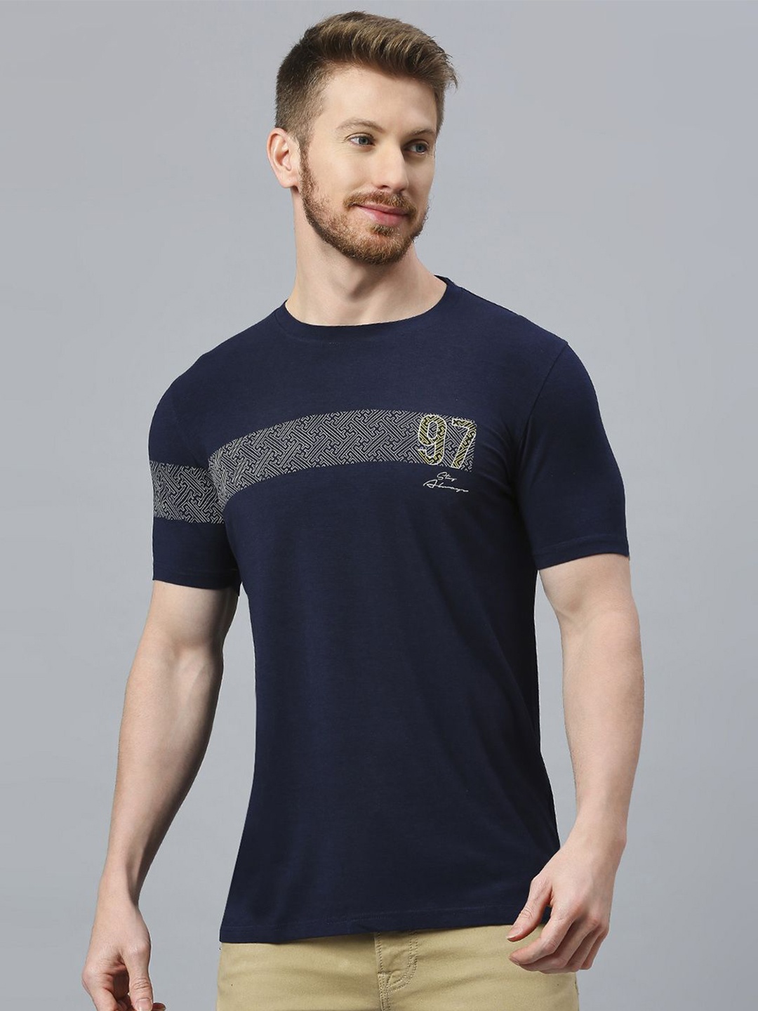 

Klub Fox Men Pockets T-shirt, Navy blue