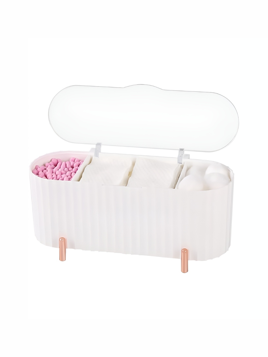 

HOUSE OF QUIRK White Set of 1 Regular Makeup Organiser Organisers