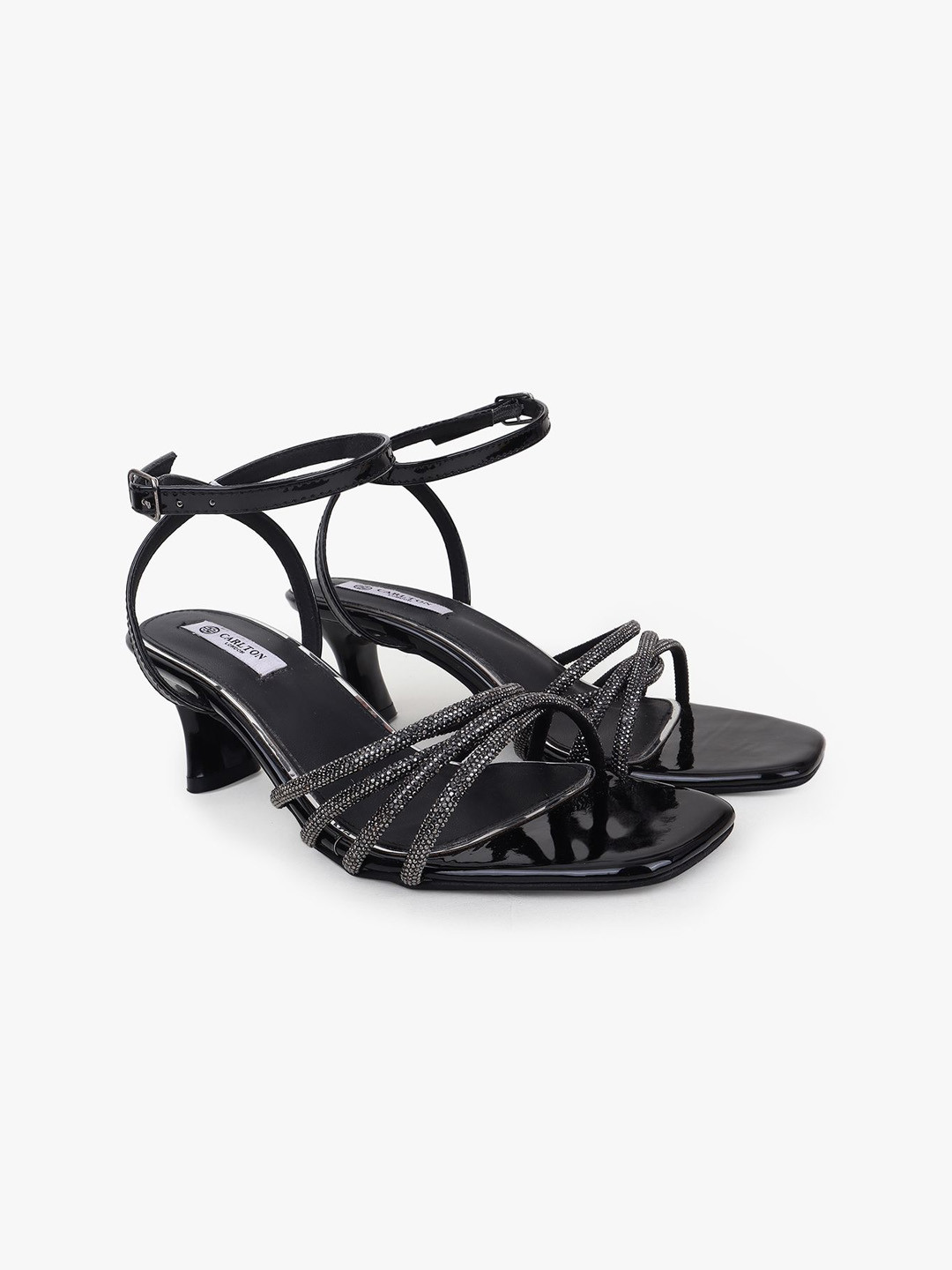 

Carlton London Wedge Pumps with Bows, Black