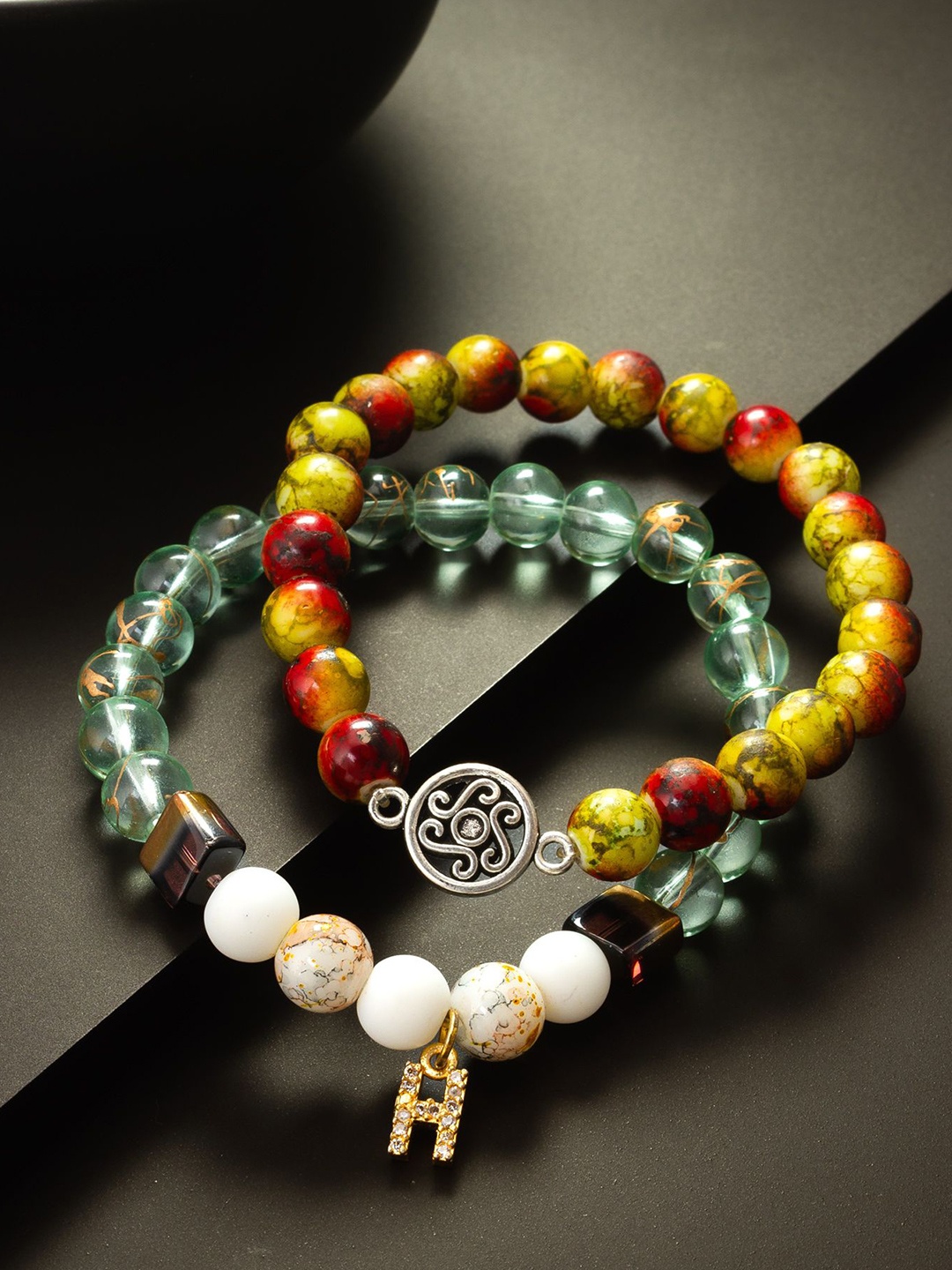 

aadita Women 2 Bracelet, Green