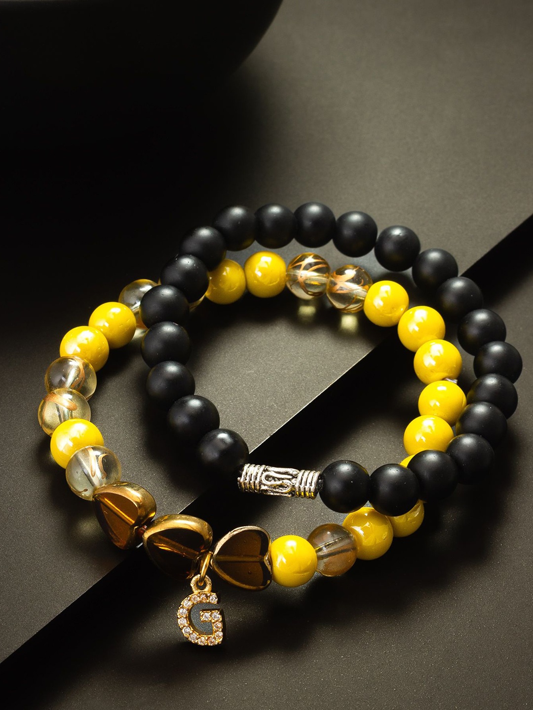 

aadita Women 2 Bracelet, Black
