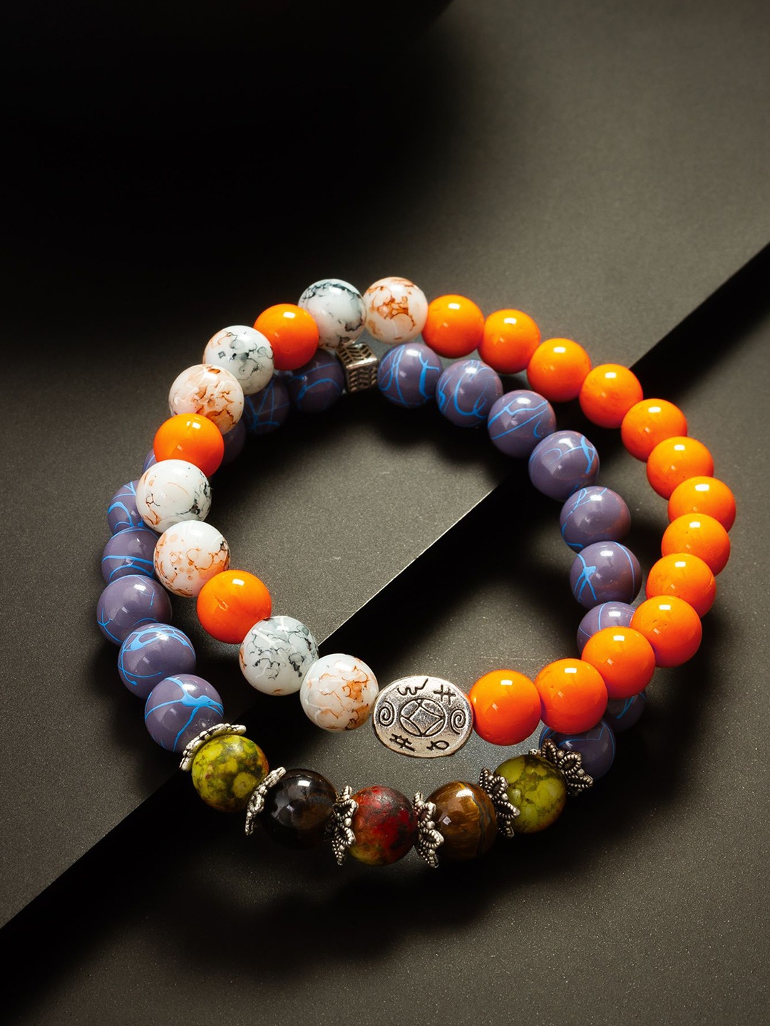 

aadita Women 2 Bracelet, Orange