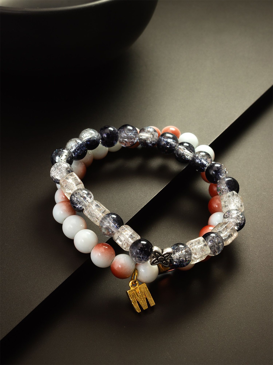 

aadita Women 2 Bracelet, White
