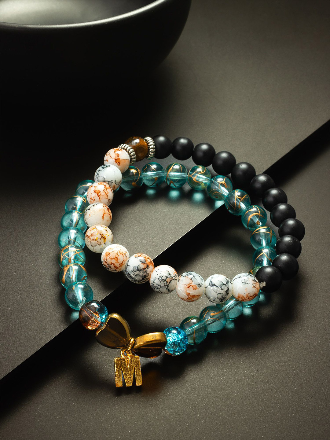 

aadita Women 2 Bracelet, Black