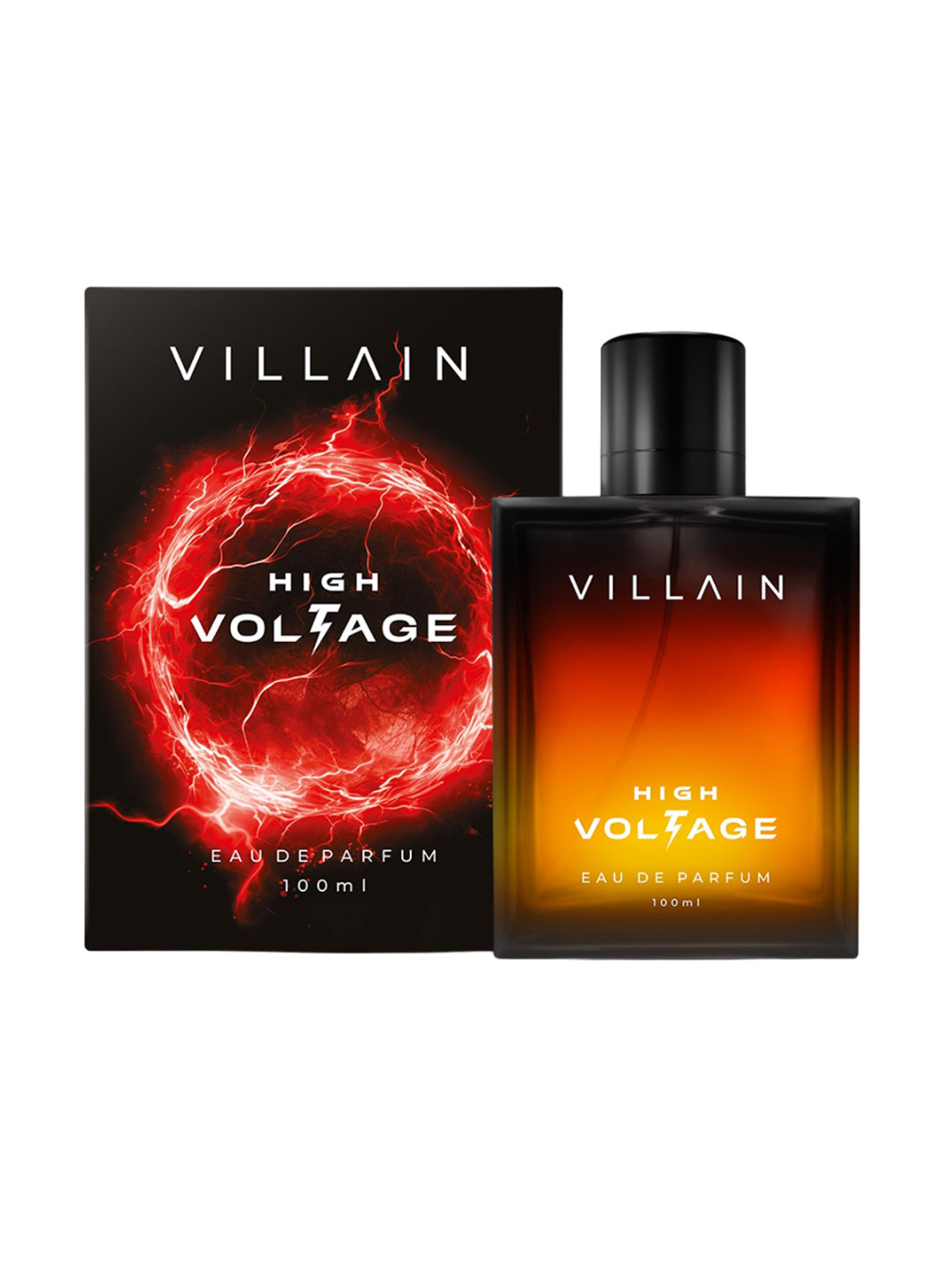 

VILLAIN Men High Voltage Long Lasting Eau De Parfum - 100ml, Orange