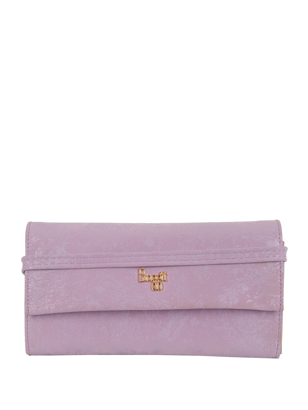 

Baggit Women Abstract Printed PU Two Fold Wallet, Purple