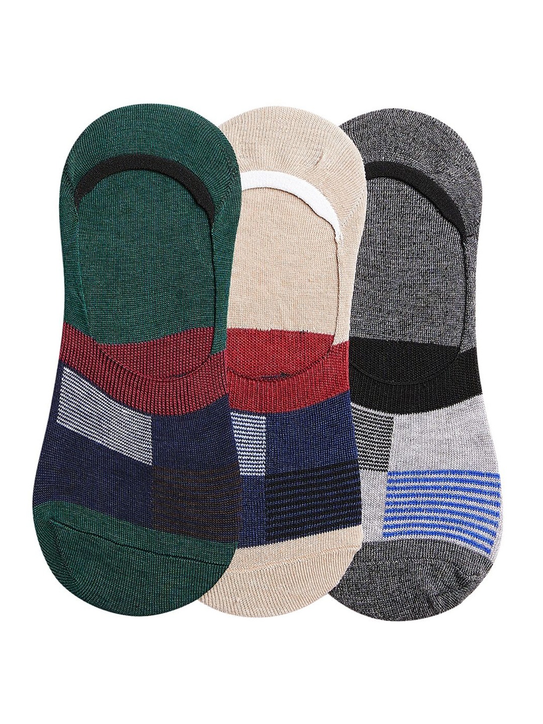 

SECRETS BY ZEROKAATA Women Pack Of 3 Assorted Shoe Liners Socks