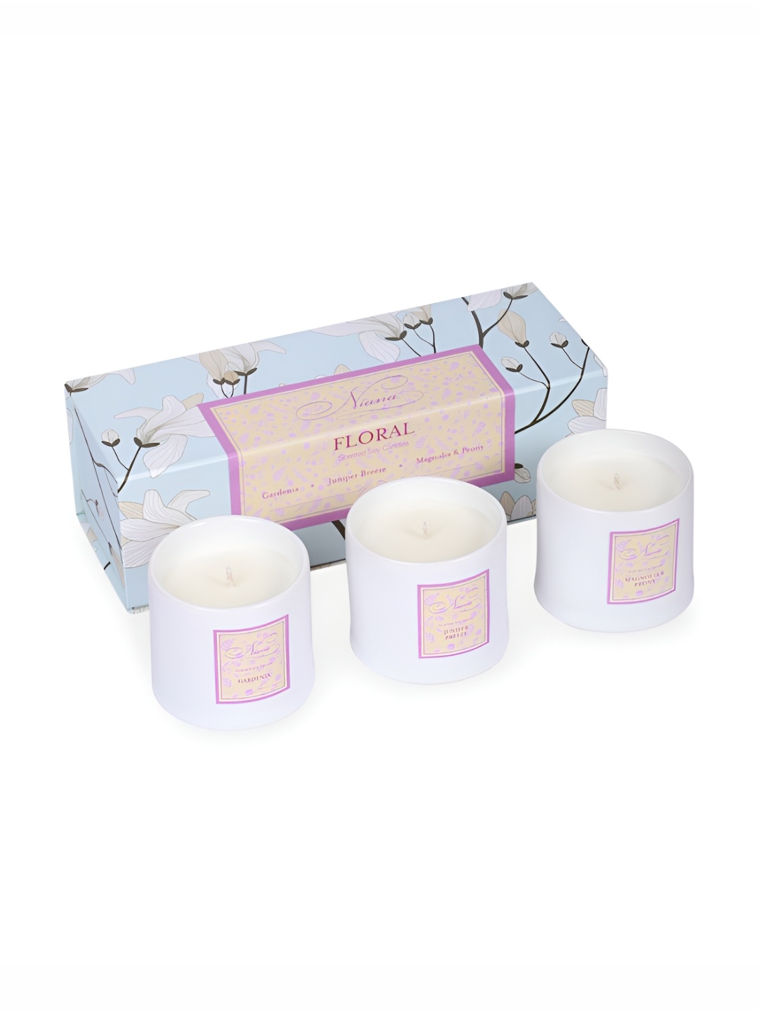 

NIANA Blue 3 pieces Jar Candle