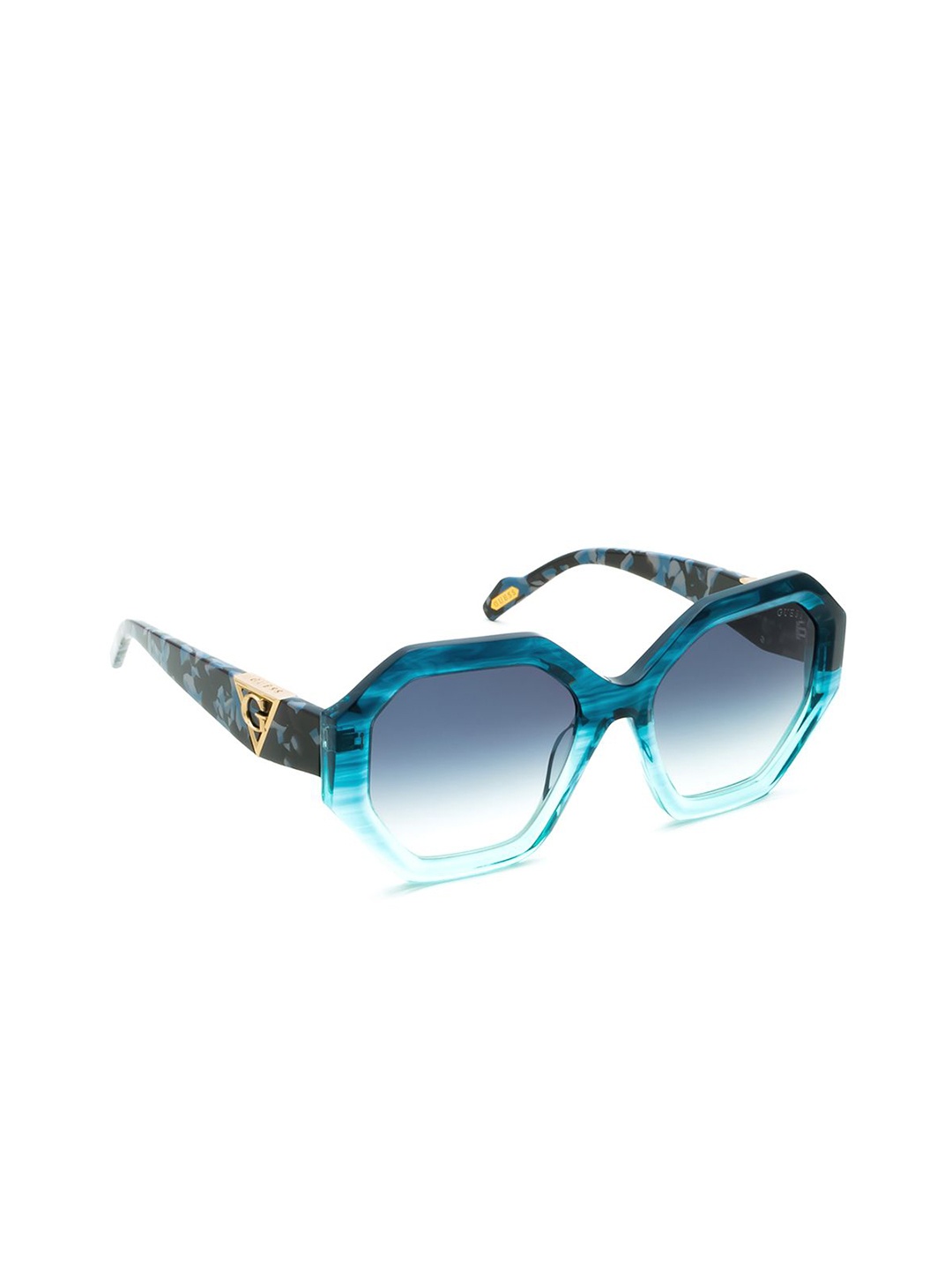 

GUESS Women Oversized Sunglasses with UV Protected Lens, Grey