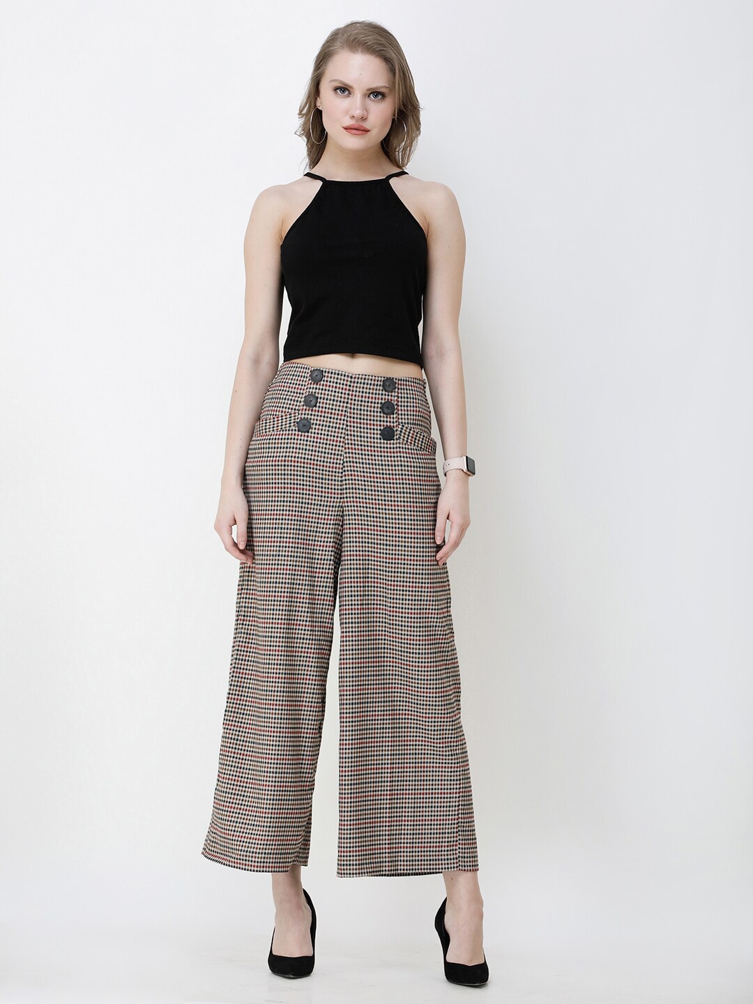 

Cation Cotton Crop Top, Black