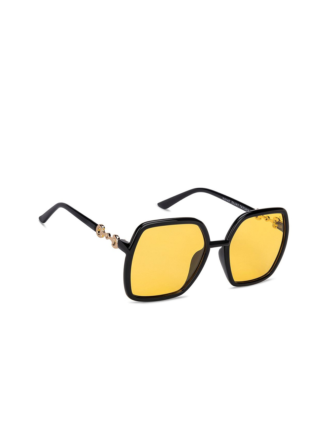 

Vincent Chase by Lenskart Women Wayfarer Sunglasses with Polarised and UV Protected Lens 217732, Yellow