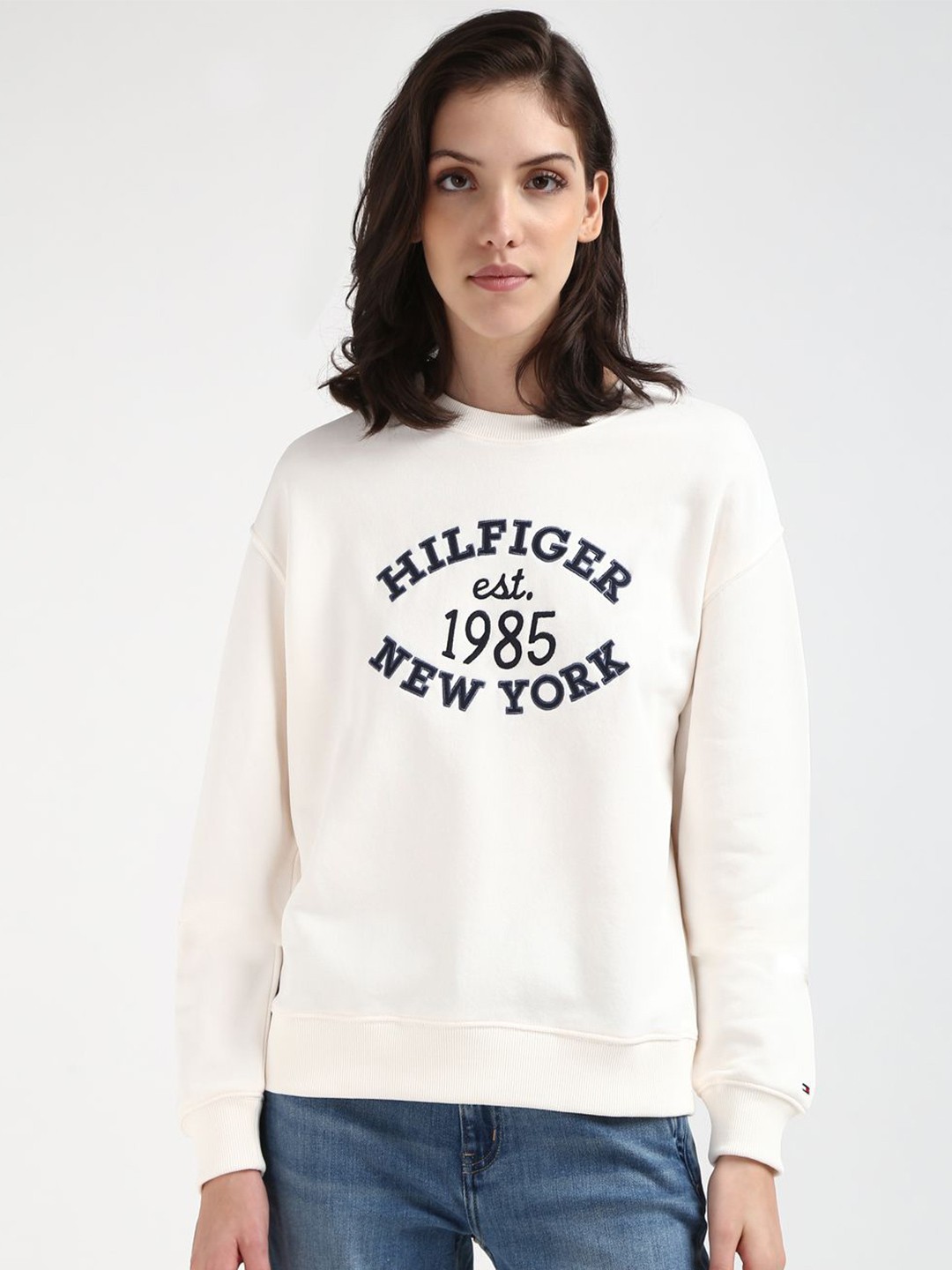 

Tommy Hilfiger Women Printed Sweatshirt, Beige