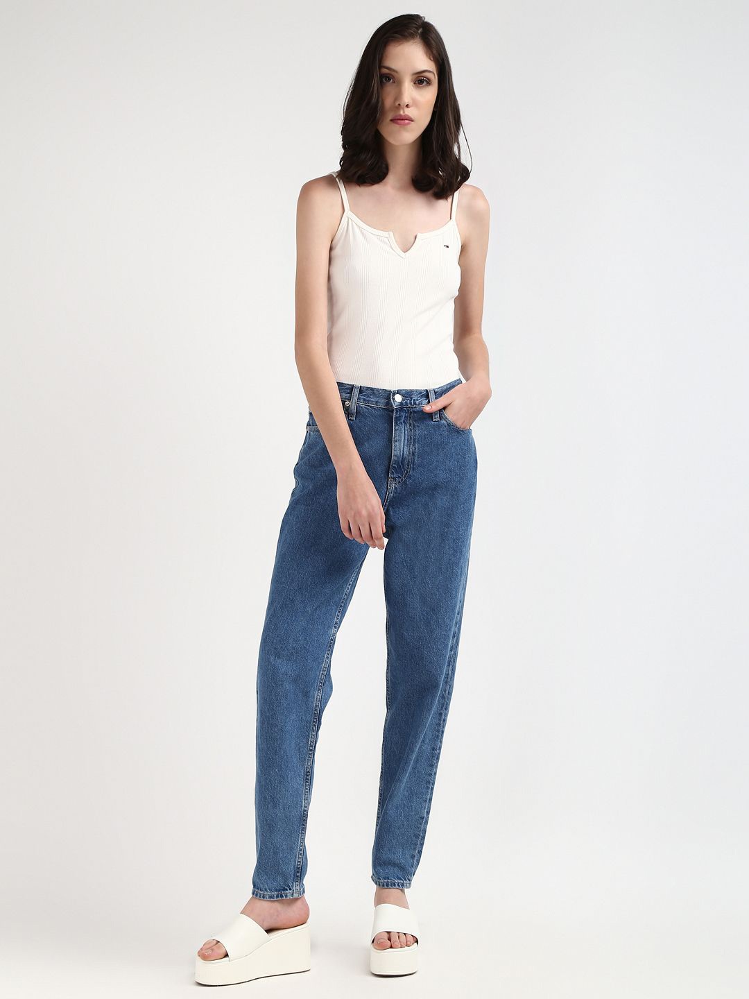 

Tommy Hilfiger Cotton Crop Top, White