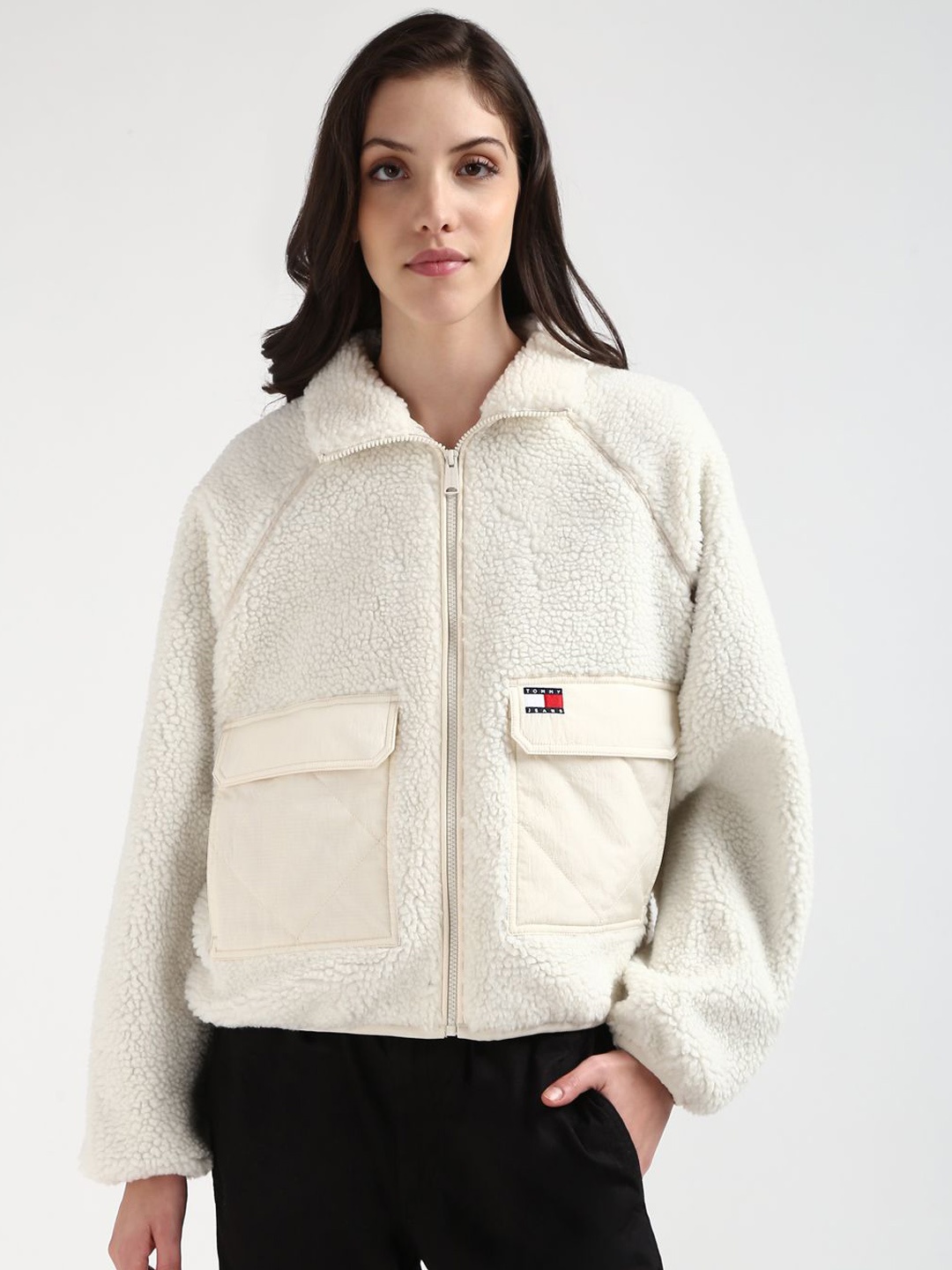 

Tommy Hilfiger Women Crop Tailored Jacket, Beige