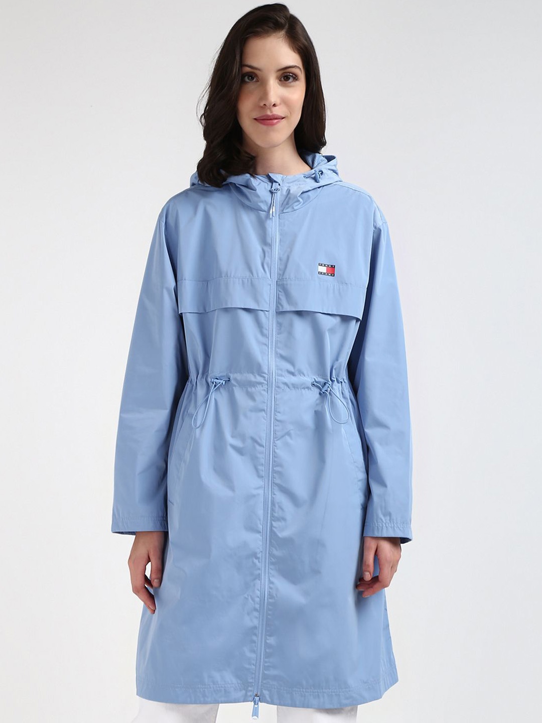 

Tommy Hilfiger Hooded Long Sleeves Longline Parka Jacket, Blue