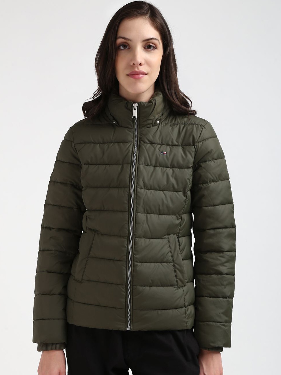 

Tommy Hilfiger Women Longline Puffer Jacket, Green
