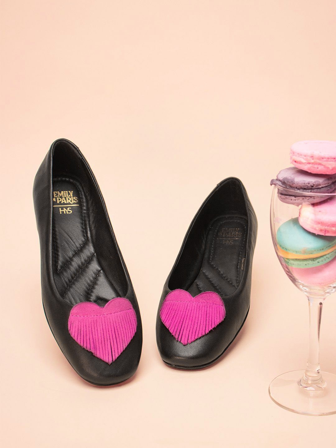 

HEEL YOUR SOLE Women Ballerinas Flats, Black